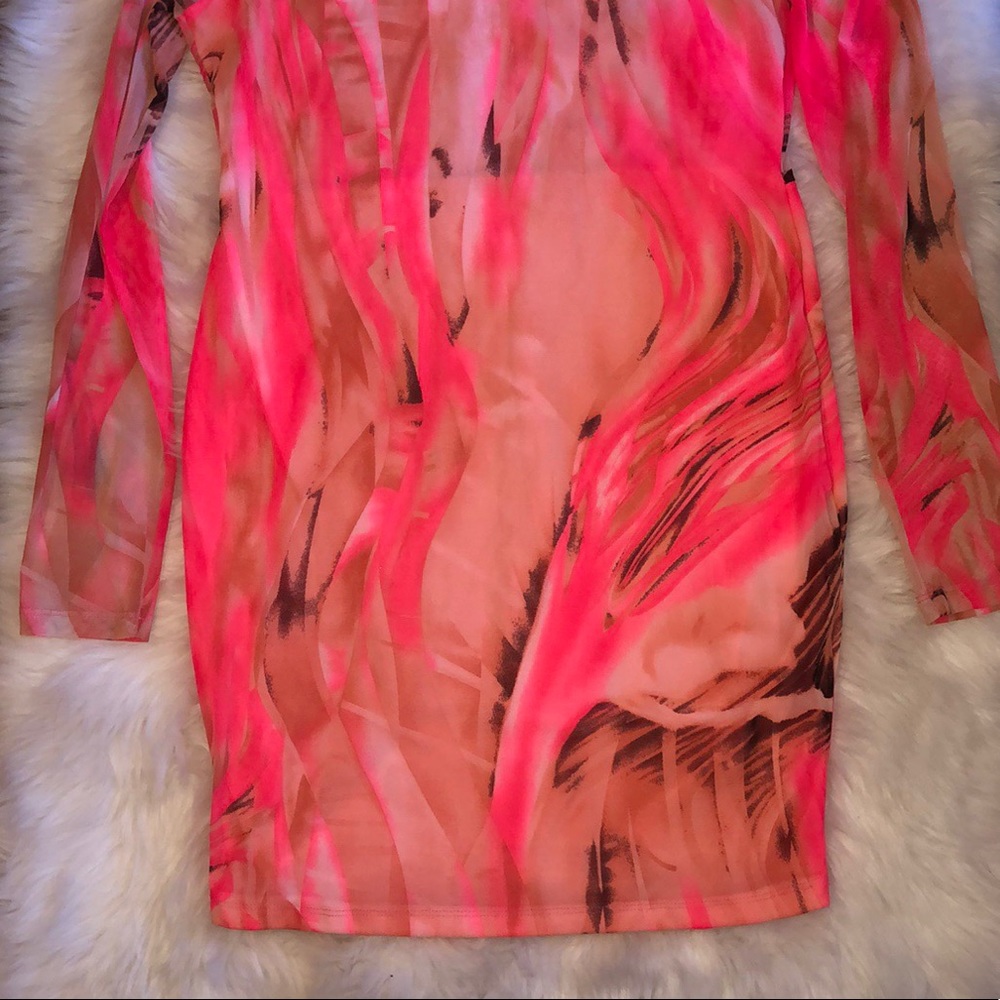 Printed Body Con Dress